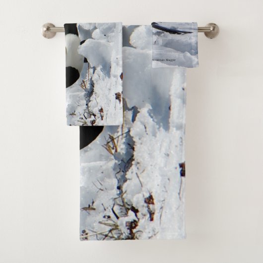 Black Bled Rocky Mountain-handdoekset Bad Handdoek (Insitu)