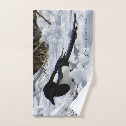 Black Bled Rocky Mountain-handdoekset Bad Handdoek (Handdoek)