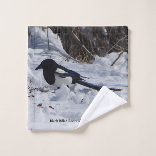 Black Bled Rocky Mountain-handdoekset Bad Handdoek (Wasdoekje)