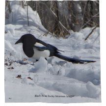 Black Bled Rocky Mountain Magpie douchegordijn