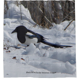 Black Bled Rocky Mountain Magpie douchegordijn