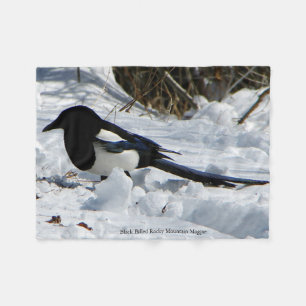 Black Bled Rocky Mountain Magpie fleece deken