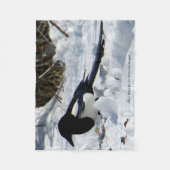 Black Bled Rocky Mountain Magpie fleece deken (Voorkant)