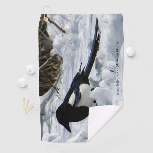 Black Bled Rocky Mountain Magpie golfhanddoek (Insitu)