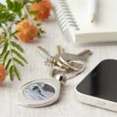 Black Bled Rocky Mountain Magpie metal-sleutelkete Sleutelhanger (Zijkant)