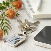 Black Bled Rocky Mountain Magpie metal-sleutelkete Sleutelhanger (Zijkant)