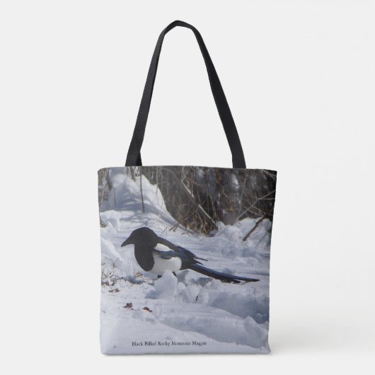 Black Bled Rocky Mountain Magpie over de tas (Achterkant)