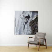 Black Bled Rocky Mountain Magpie square tapestry Wandkleed (In Situ (horizontaal))