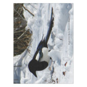 Black Bled Rocky Mountain Magpie-tafelkleed Tafelkleed (Voorkant)