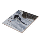 Black Bled Rocky Mountain-tegel Tegeltje (Zijkant)