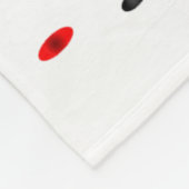 Black Bleeding Cut Open Broken Heart Goth Valentin Fleece Deken (Hoek)