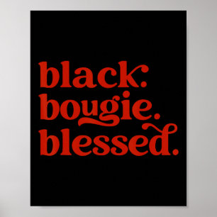Black Blessed Black Geschiedenis Black Pride Black Poster