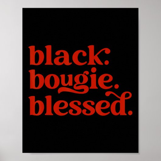 Black Blessed Black Geschiedenis Black Pride Black Poster (Voorkant)