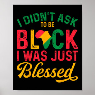 Black Blessed History Maanden Erfgoed Melanine Cul Poster