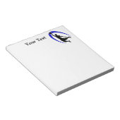 Black Blue Basketball Notitieblok (Schuin)