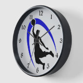 Black Blue Basketball Player Logo (Hoek)