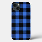 Black Blue Buffalo Pset Check Patroon Case-Mate iPhone Case (Achterkant)