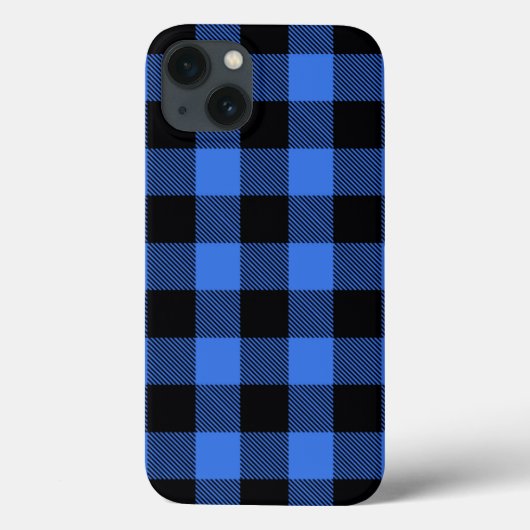Black Blue Buffalo Pset Check Patroon Case-Mate iPhone Case (Achterkant)