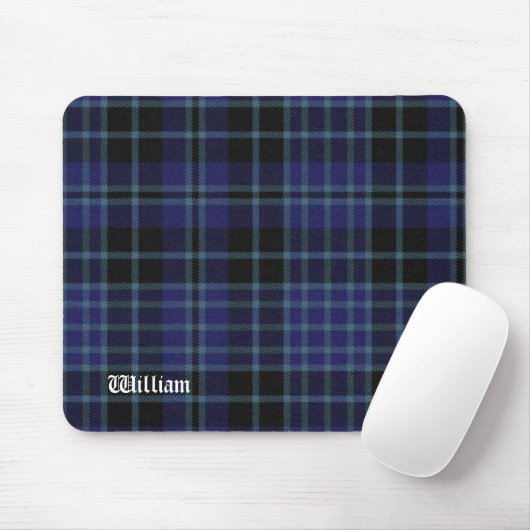 Black & Blue Clark Tartan Pset Muismat (Met muis)