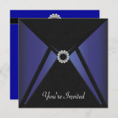 Black Blue Diamond elke keer Kaart (Voorkant / Achterkant)