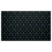 Black Blue Green Fabric van de Eiffeltoren van Par Stof (Fat Quarter)
