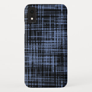 Black Blue Grey Abstract Stripe Patroon Case-Mate iPhone Case