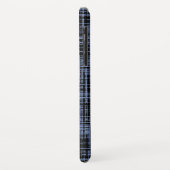 Black Blue Grey Abstract Stripe Patroon Case-Mate iPhone Case (Achterkant/links)