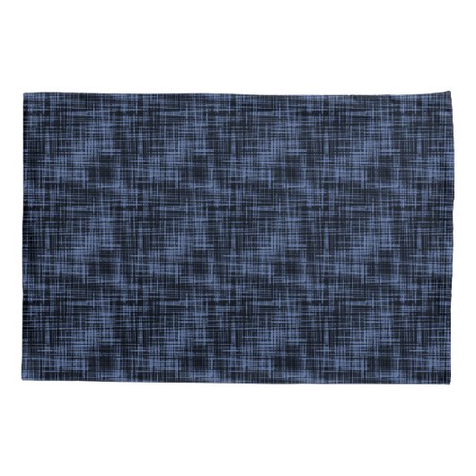 Black Blue Grey Abstract Stripe Patroon Kussensloop (Achterkant)