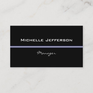 Black Blue Light Pattern Manager Visitekaartje