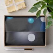 Black & Blue Midnight Sparkle Neon Glow New Year Tissuepapier (Geschenk)