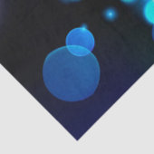 Black & Blue Midnight Sparkle Neon Glow New Year Tissuepapier (Detail)