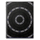 Black Blue n Silver Spiral Notebook Notitieboek (Voorkant)