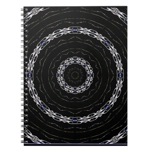 Black Blue n Silver Spiral Notebook Notitieboek (Voorkant)