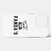 Black Blue Panda's afspeellijst iPhone 13 Pro Hoes (Achterkant (horizontaal))