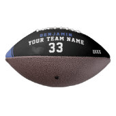 Black Blue Player Name Number Team 2 Foto American Football (Gedraaid 270)