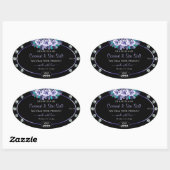 Black Blue Product Packaging Labels Diamonds Logo (Vel)