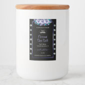 Black Blue Product Packaging Labels Diamonds Logo Voedselcontainer Etiket (Voorkant)