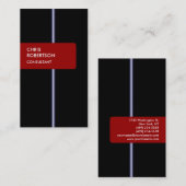Black Blue Red Attractive Charming Visitekaartje (Voorkant / Achterkant)