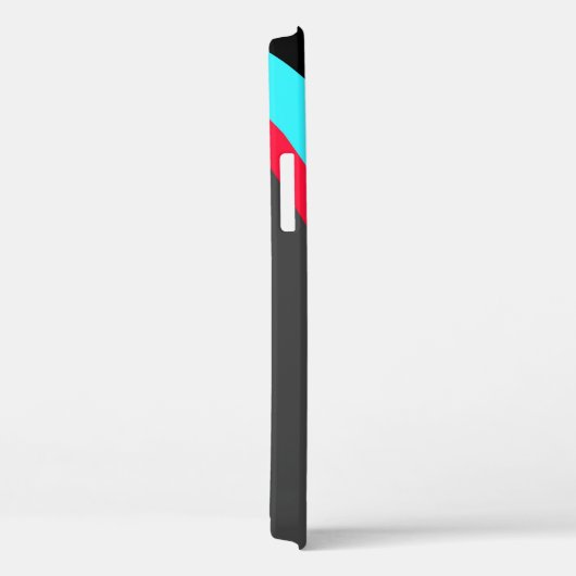 Black Blue Red Grey Pattern Case-Mate iPhone Case (Achterkant / Rechts)
