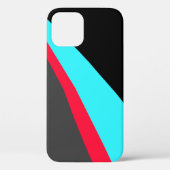 Black Blue Red Grey Pattern Case-Mate iPhone Case (Achterkant)