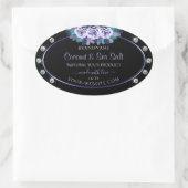 Black Blue Rozen Product Packaging Labels Diamonds (Tas)