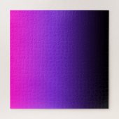 Black Blue Violet en Neon Pink Ombre Legpuzzel (Horizontaal)