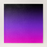 Black Blue Violet en Neon Pink Ombre Legpuzzel<br><div class="desc">Een uitdagende puzzel met een driekleurige gradiënt of ombre ontwerp: zwart, blauw violet en neonroze. U kunt een gepersonaliseerde tekst, een monogram brief, of een foto aan het ontwerp ook toevoegen. Als u dit naar een ander geschenk overdraagt, zou de naadloze optie van de tegel voor uw behoeften kunnen werken....</div>