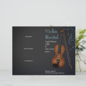 Black & Blue Violin Viola Folded Overweging Progra (Staand voorkant)