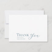 Black Blue Wedding Dank u kaart voor altijd begint (Voorkant)