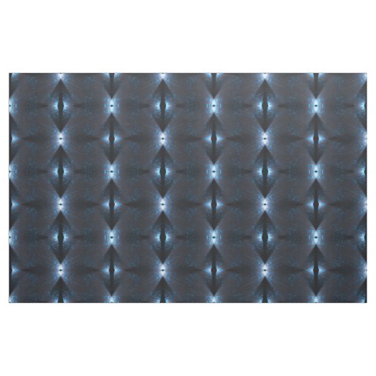 Black Blue White Abstract Geometric Pattern Fabric Stof (Fat Quarter)