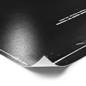 Black Blueprint Sci-Fi ruimtestation Foto Afdruk (Hoek)