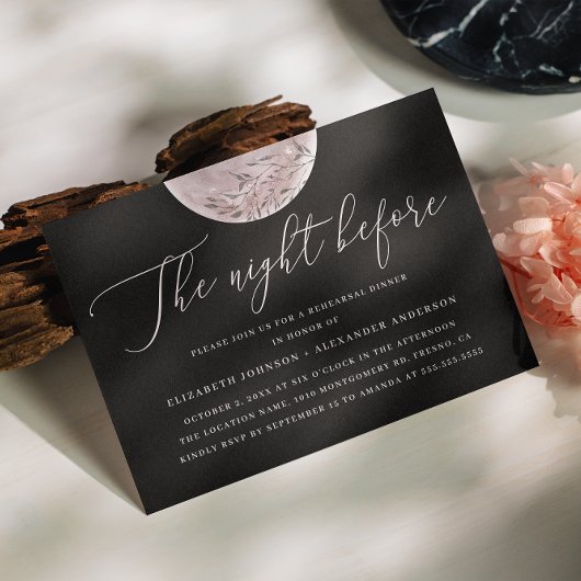 Black & Blush Moon | hemels repetitiediner Kaart