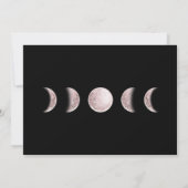 Black & Blush Moon | hemels repetitiediner Kaart (Achterkant)