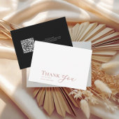 Black Blush Wedding Dank u kaart voor altijd begin